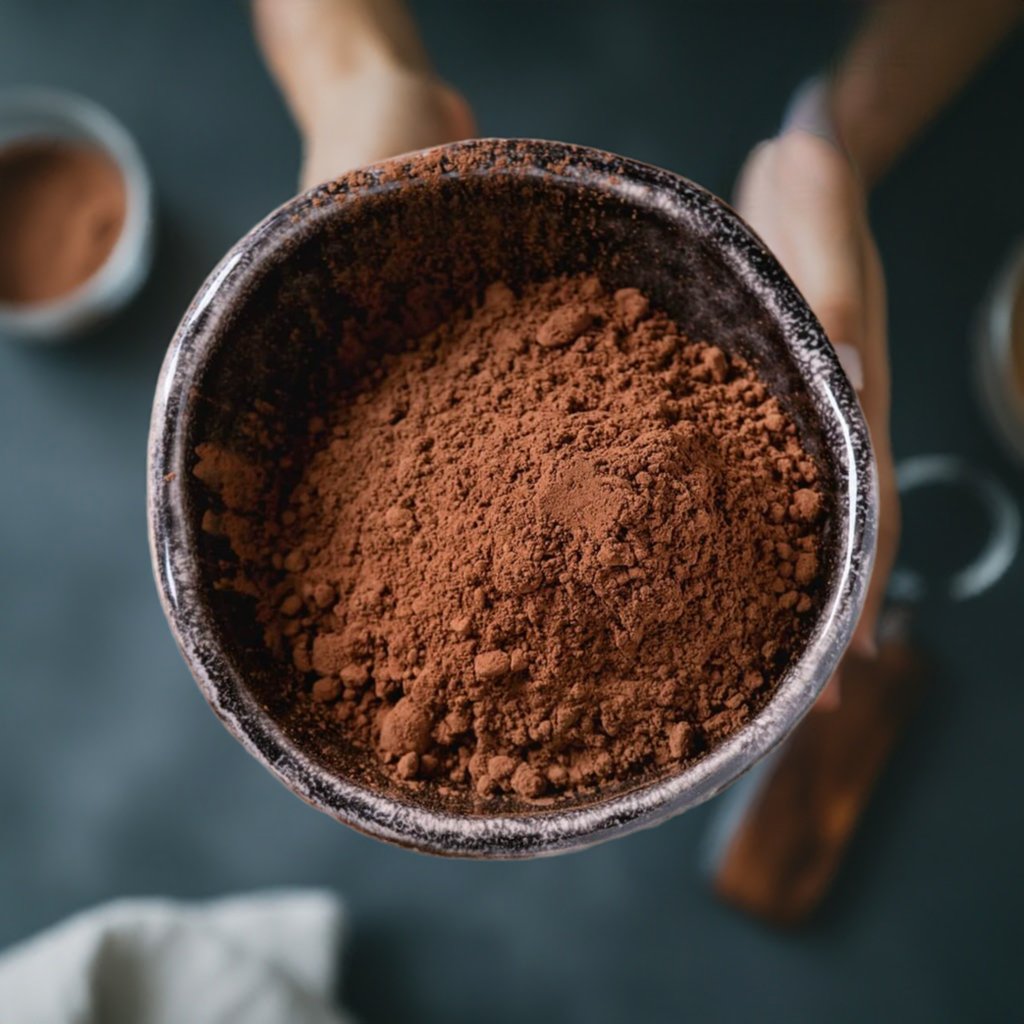 Warm cacao ritual drink